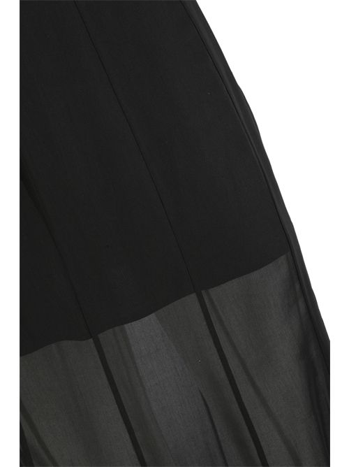 Gonna lunga Bardi con trasparenze in voile di cotone e viscosa PINKO | 106847 A3B2Z99